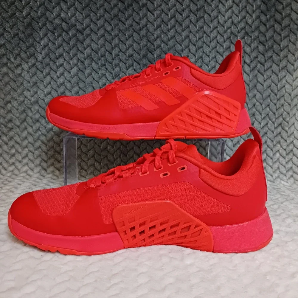 Adidas Dropset 2 Women's Training Athletic Sneakers Shoes Bright Solar Red Sz 9